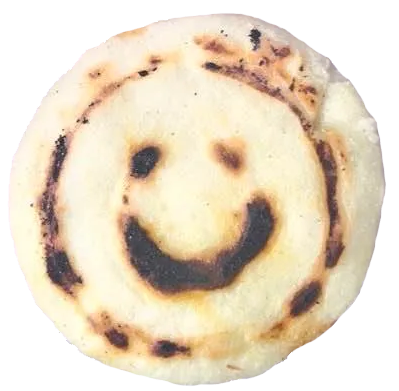 an arepa with a face!